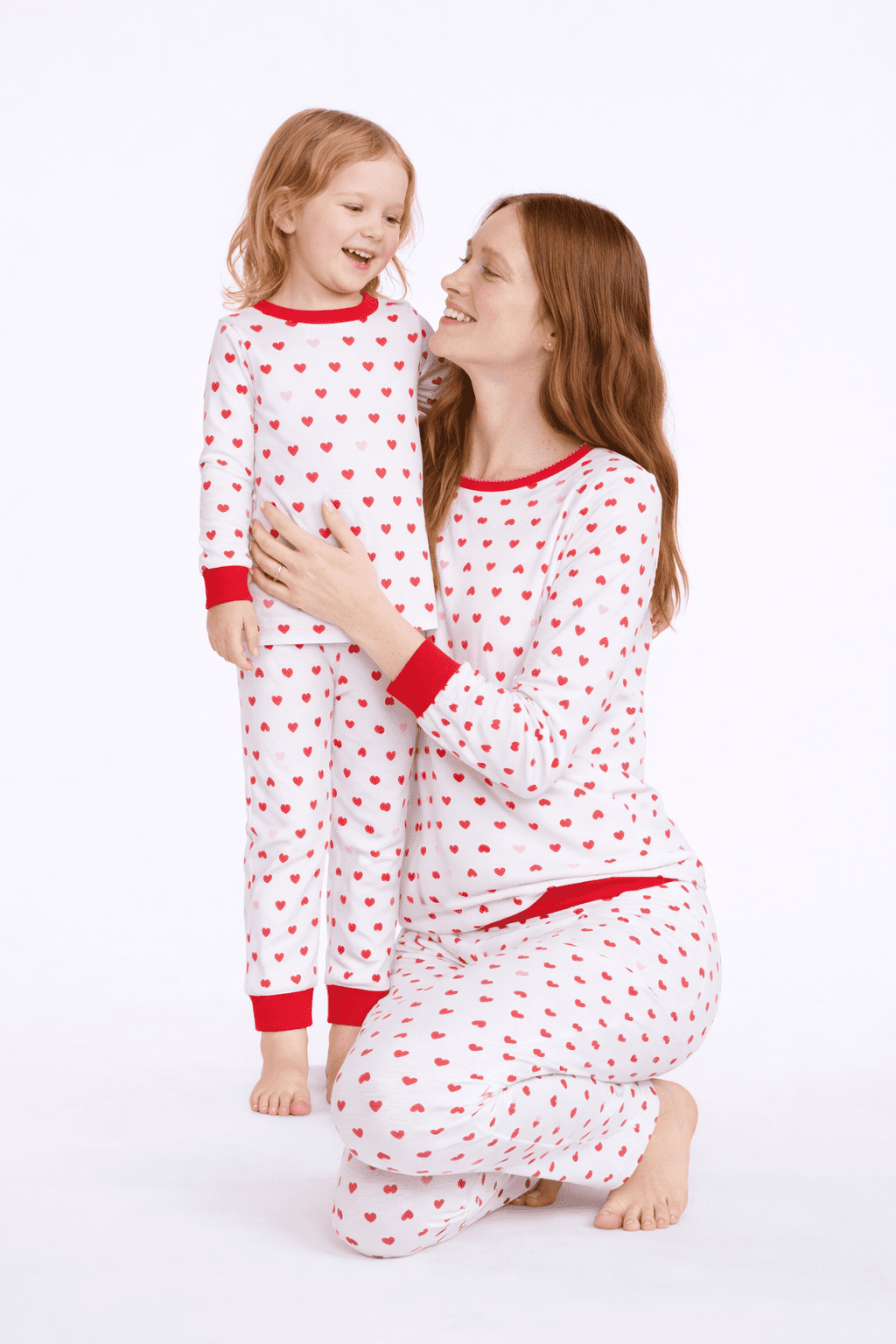 Joyspun Toddlers' Family Matching Cotton Tight Fit Pajama Set, 2-Piece, Sizes 2T-5T