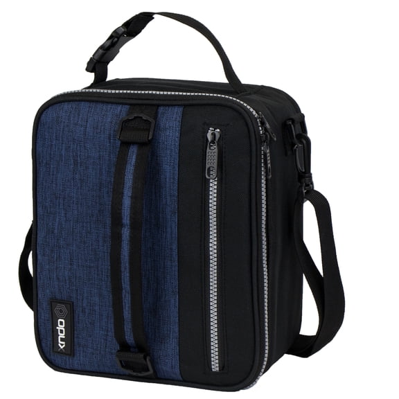OPUX Insulated Lunch Bag for Men Women Kids, Soft Lunch Box, Navy Blue