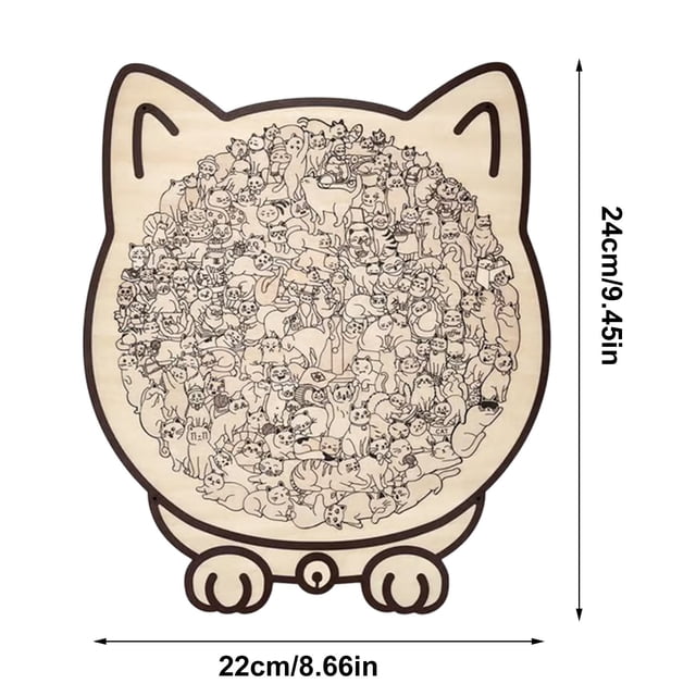 Leodye 1PCS Colorful Shaped Puzzle - Decorative Ornament for Home