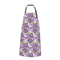 thumbnail image 2 of Picia Violets Flowers Waterproof Apron for Unisex Adult - Adjustable Bib Apron with Pockets, Ideal for Cooking, Gardening, Painting, and Household Chores, 2 of 9