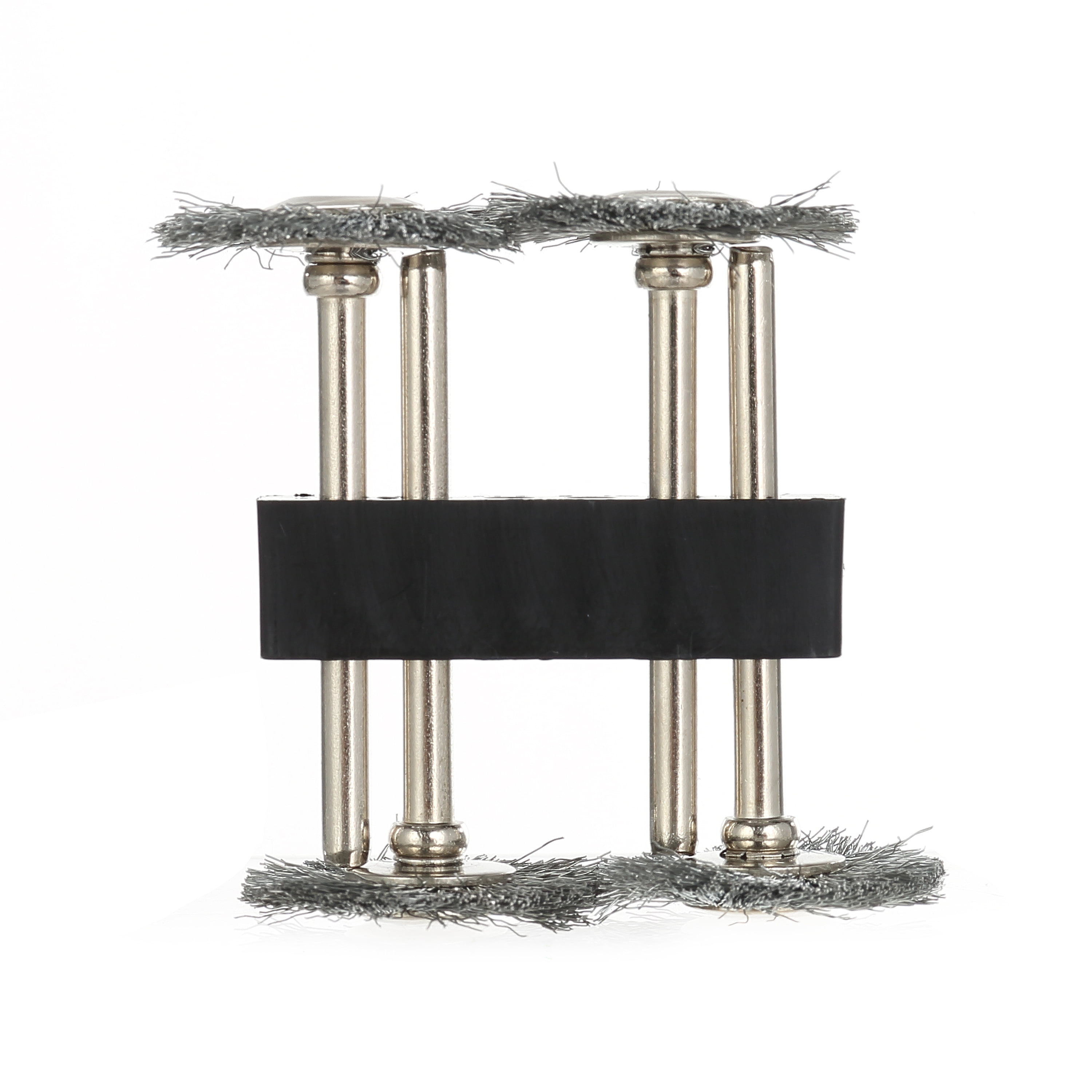 Hyper Tough 4 Piece 3/4 inch Carbon Steel Brushes for Removing Oxidation in Abrasives
