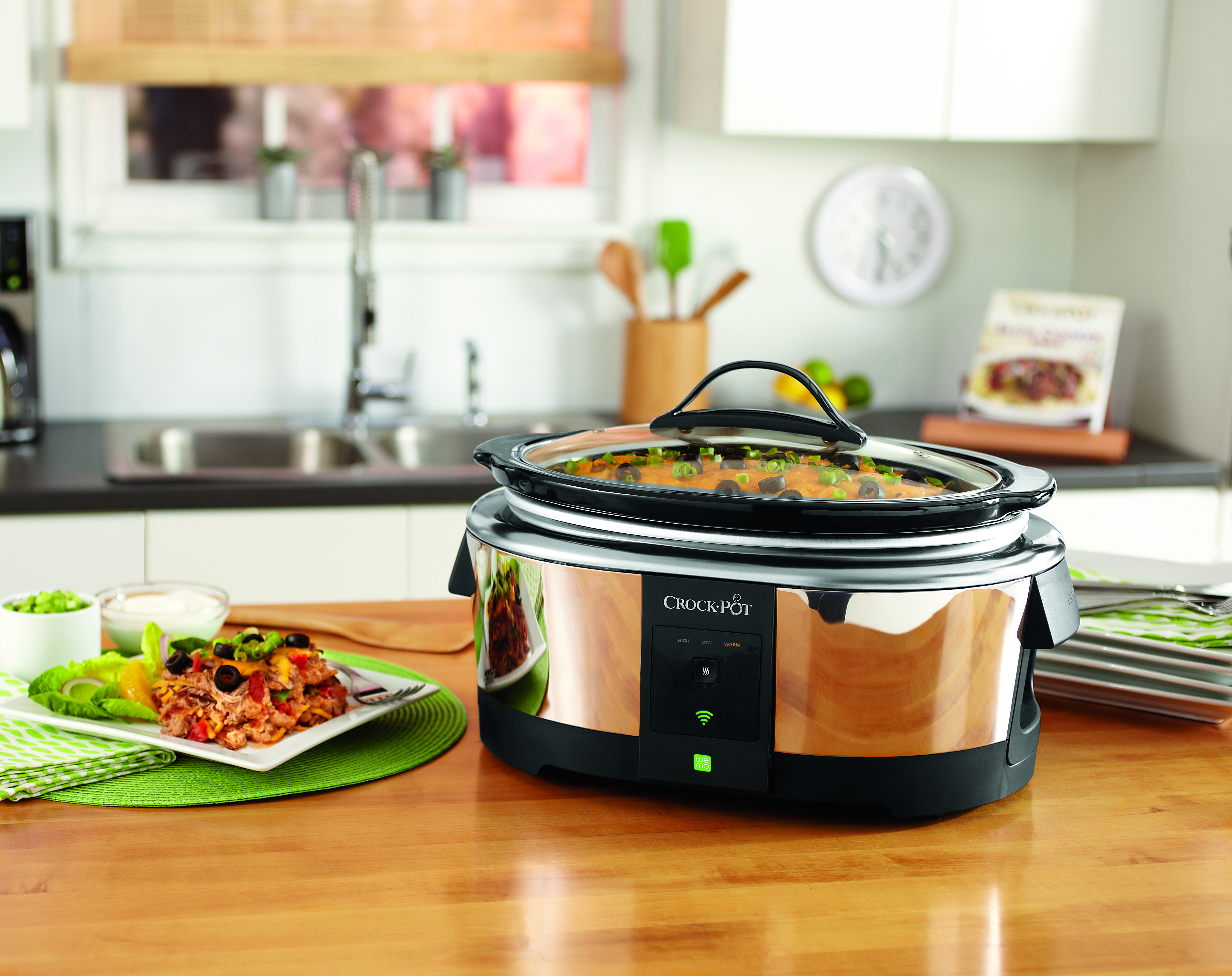 Crock-Pot Wifi-Controlled Smart Slow Cooker Enabled by WeMo, 6-Quart, Stainless Steel (SCCPWM600-V1) - image 5 of 8