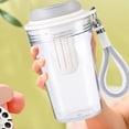 thumbnail image 1 of Botella de agua con filtro de té incorporado | Taza de viaje portátil a prueba de fugas | Vaso de plástico ligero para bebidas | Capacidad de 480 ml | Boca ancha fácil de limpiar | Opciones de Gris, 1 of 6
