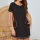 thumbnail image 3 of Pijamas Para Mujer, Camisones, Camisones Cortos, Vestido Suave A La Moda, Erógeno, Manga Corta, Cálido, Hogar, Bolsillo de Color Sólido Odeerbi  ODB141705, 3 of 9
