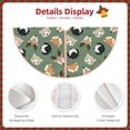 thumbnail image 3 of Balery Animal Heads Printed Christmas Tree Skirt , Merry Christmas Party Christmas Tree Decoration,Adjustable Tree Skirt-48", 3 of 6