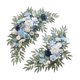 thumbnail image 4 of 2 piezas de arco de boda con flores artificiales para arreglos florales. Azul Blanco, 4 of 9