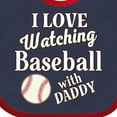 thumbnail image 4 of Inktastic Daddy Baseball Grandson Boys or Girls Baby Bib, 4 of 4