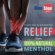 Blue Stop Max Topical Gel for Muscle and Joint Relief with Natural Menthol and Emu Oil, 16 oz Pump