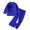 Blue, variant on Girl' Outfits Back To School Long Sleeve Lapel Pocket Solid Print Blazer Jacket And Flared Trousers 2 Piece Girls School Uniform Size 3-4 Years