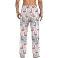 thumbnail image 2 of GZHJMY Pink Flamingo Men's Pajama Pants, Soft and Comfortable Lounge Sleep Bottoms with Pockets, Men's Sleepwear with Custom Print, X-Large, 2 of 7