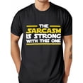 thumbnail image 1 of Graphic T-Shirt Camiseta HombreMen's Front Print T-shirt The Sarcasm Is Strong With This One 100% Cotton Funny Graphic Summer Casual Top Tee For Adult, Men, Women, Teen, Teenager, Adolescent, Youth, 1 of 7
