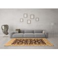 thumbnail image 3 of Ahgly Company Indoor Round Oriental Brown Traditional Area Rugs, 3' Round, 3 of 4