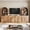 Bijou Camel 1C2E, variant on BELLEZE 4-Piece Modular TV Stand with Storage, Modern Entertainment Center with Glass Doors and Adjustable Shelf Media Console with Bookshelves for Living Room, Camel