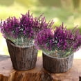 thumbnail image 3 of Sinhoon 8 Bundles Artificial Flowers Plastic Fake Outdoor Plants Faux Uv Resistant Decor (Fuchsia), 3 of 7