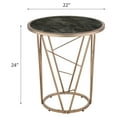 thumbnail image 5 of ACME Cicatrix Round End Table in Black and Champagne, 5 of 5