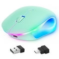 thumbnail image 1 of relayinert ABS Multifunctional Rechargeable Bluetooth Mice With Fashionable Sturdy And Durable Bluetooth Mouse green, 1 of 6
