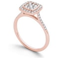 thumbnail image 2 of 1/2 Carat T.W. Diamond 10kt Rose Gold Cushion-Shape Engagement Ring, 2 of 5