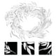 thumbnail image 4 of KAKOWELY 1 pieza decorativa de mimbre artificial de sauce para bodas y fiestas (blanco), 4 of 5