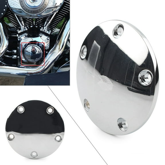 NS Motorcycle Engine Ignition Derby Timer Covers Timing 5 Holes Domed Point Cover Cap for Harley all H-D Twin Cam Softail Dyna Touring models 1999-2017