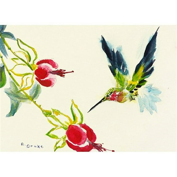 Betsy Drake TP330 24 x 30 in. Betsys Hummingbird Outdoor Wall Hanging