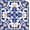 Chinoiserie- Blue, variant on Lemon Mahjong Mat with Rules for Table-31.5''x31.5''Floral Bird American Mahjong Mat Anti-Slip Neoprene Rubber Noise Reducing,Foldable Travel Game Tablecloth for Poker Card Board Games Dominoes