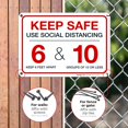 thumbnail image 4 of Keep Safe Use Social Distancing Sign, 10x7 Aluminum, 4 of 8