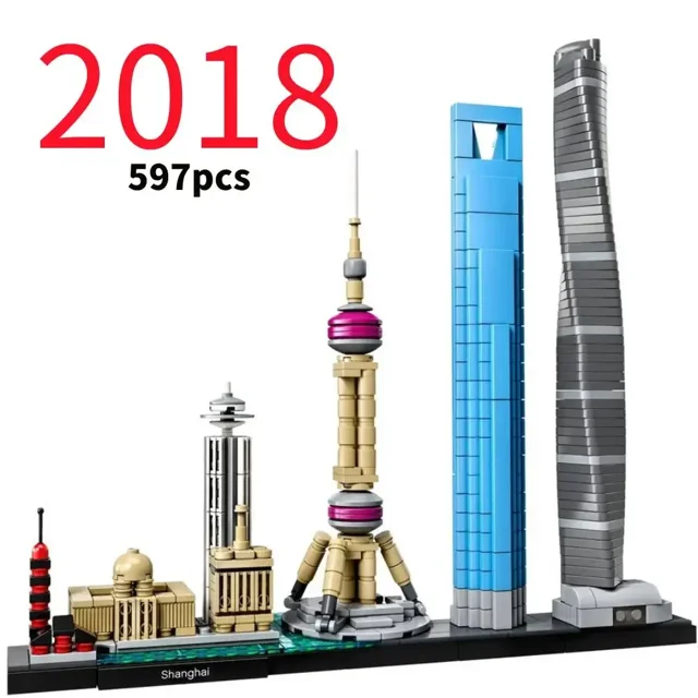 LEGP 2016-2022 Ensemble de Collection de Blocs de Construction Skylines d'Architecture, Ensemble de Modèle d'Architecture de Collection pour Adultes,21039