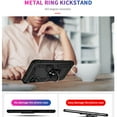 thumbnail image 4 of Designed for Samsung Galaxy A16 5G/4G Case, Military Grade Protective Phone Case Cover with Enhanced Metal Ring Kickstand [Support Magnet Car Mount] Compatible with Samsung Galaxy A16 5G/4G, Black, 4 of 7
