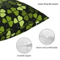 thumbnail image 5 of YFYANG Square Decorative Throw Pillow Case (Without Pillow Insert), Trefoil Pattern Bedroom Sofa Car Cushion Cover, 26"x26", 5 of 9