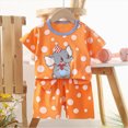thumbnail image 2 of UAYOTSE Toddler Baby Boy Summer Outfit Lovely T-Shirts Top Shorts Set Infant Boy Summer Clothes 6 12 18 Months 2T 3T,Sizes 9-18 Months, 2 of 4