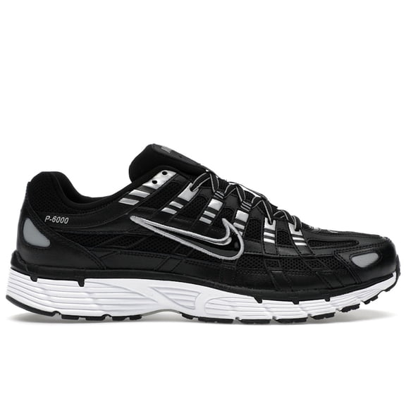 Nike Men's P-6000 Black White Metallic Silver Shoes, from StockX