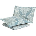 Laura Ashley Rowland Full/Queen 3Piece Quilt Set in Aqua