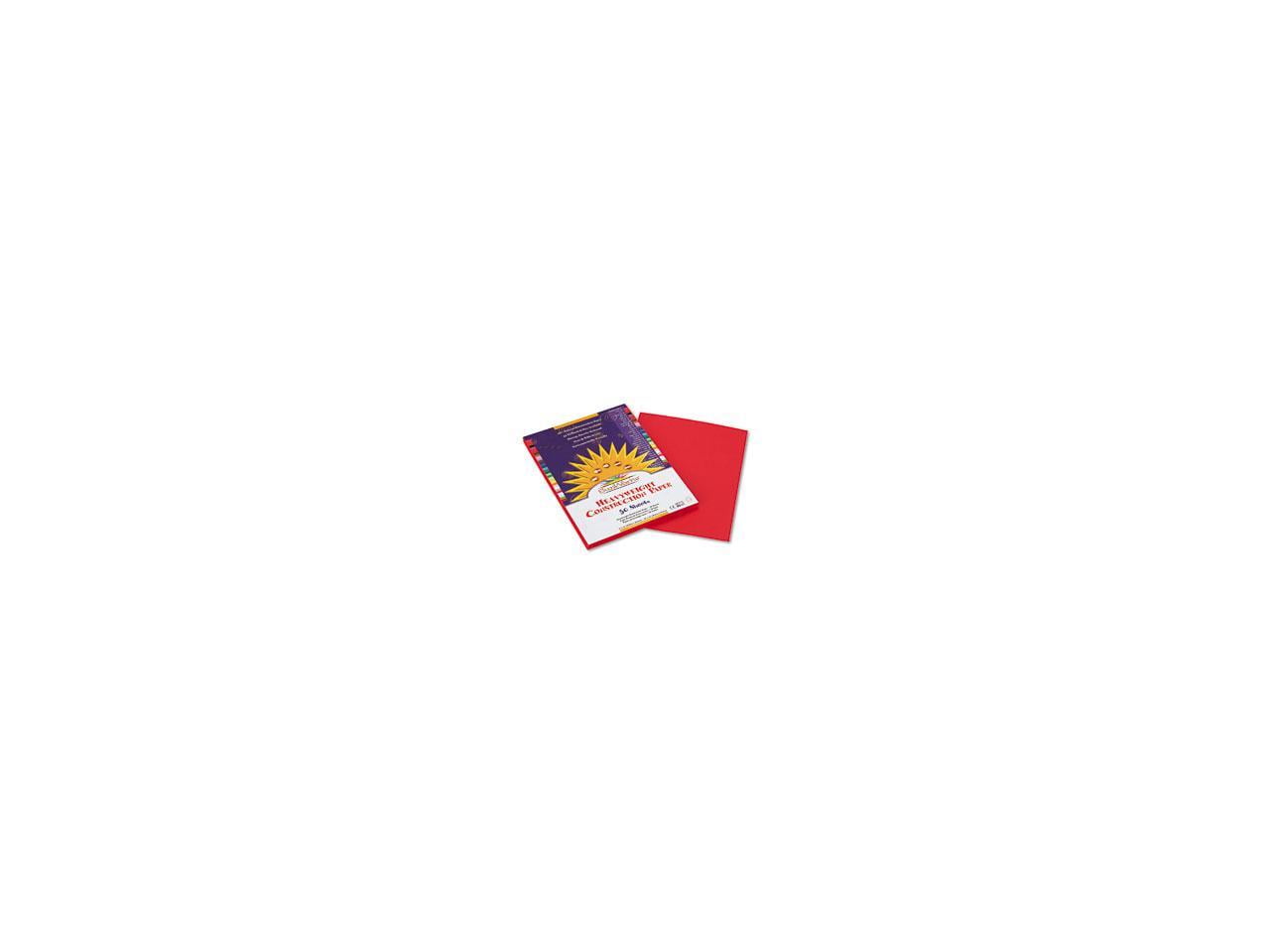 Colorations® Heavyweight Construction Paper Pack - Holiday Red, 50 Sheets,  9 x 12 Holiday Red Color