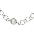 thumbnail image 1 of 925 Sterling Silver Brushed and Polished Necklace 16 Inch, 1 of 2