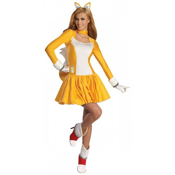 Sonic the Hedgehog Adult Costume Tails (Gold) Small