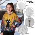 thumbnail image 6 of Pzuqiu Cat Boy's Hooded Sweatshirts 8-9 Versatile Fleece Boys Hoodies Personalized Children's Long Sleeve Sweatshirt Fall Outfits Fashion Clothing for Daily Life, 6 of 7