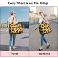 thumbnail image 5 of Yellow and Brown Of Leopard Print Travel Tote Bags for Women Carry On,Large Weekender Bags for Women Travel,Multi Functional Duffle Bag for Work,Shopping,Sports, 5 of 5