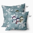 thumbnail image 2 of Simply Daisy 14" x 20" Sock Snowmen Outdoor Throw Pillow, 2 of 2