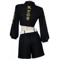thumbnail image 4 of Women’s Manjiro Sano Mikey Outfit Dress Top with Short Pants Suit Ensemble, 4 of 8