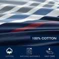 thumbnail image 6 of Nautica Bradford Full/Queen Duvet Cover Set in Navy/Red, 6 of 8