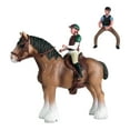 thumbnail image 1 of MERIGLARE Modèle Animal avec PVC Décoratif Simulation Réaliste Cheval Figurine B, 1 of 9