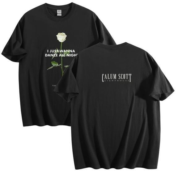 Calum Scott Rose T-Shirts Merch Women Clothes Trend Casual Short Sleeve Top