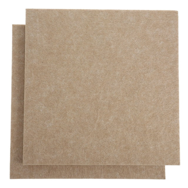 Minkissy 2Pcs Wall Felt Tiles Beige for Memo Storage in Home Decor