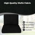thumbnail image 6 of Costway 4-Pack 24" x 24" Deep Seat Cushion & Back Pillow with Removable Covers Outdoor Black, 6 of 10