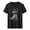 Z287 Black, variant on Mens Halloween Cotton T-Shirts Crewneck Short Sleeve Tops Vintage Starry Witch Silhouette Sketch Print Halloween Festival Casual Autumn Holiday Clothes Gray,S