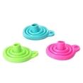 thumbnail image 4 of tooloflife 1/3/5 Set Silicone Funnel Silicone Collapsible Funnel Set Resin Filter Cup Kitchen Gadgets Easy Clean 3 Colors, 4 of 7