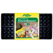 Plantation Products Jiffy Seed Starter Greenhouse Kit T72HST-14 - 72-Cell, Reusable, Plastic
