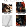 thumbnail image 4 of luoweisi Men's Beach Shorts Quick Dry Swim Trunks with Mesh Lining Cartoon Owl L, 4 of 5