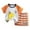 B0429-Orange, variant on NIEWTR Toddler Baby Boy Girls Summer OutfitShort Sleeve T-Shirt Top with Elastic Shorts 2Pcs Cartoon Print Summer Pjs For 18-24 Months 2t 3t 4t 5t 6t Summer Pajamas Set ,5-6 Years