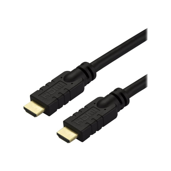 Startech.com 10m(30ft) Hdmi 2.0 Cable, 4k 60hz Active Hdmi Cable, Cl2 Rated For In Wall Installation, Long Durable High Speed Ultra-hd Hdmi Cable, Hdr 10, 18gbps, Male To Male Cord, Black - Al-mylar
